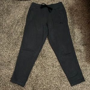 Mens medium dark gray puma sweatpants